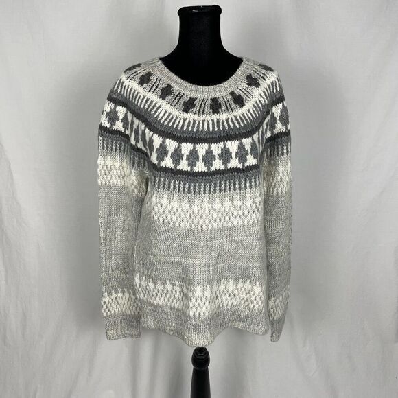 Lucky Brand Geo Pattern Chunky Knit Sweater - Women’s M - Picture 2 of 7